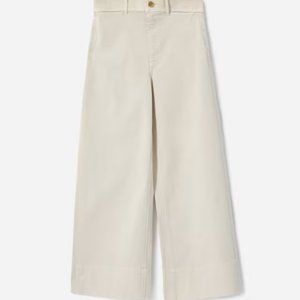 Everlane Lightweight Wide-Leg Crop Chino (Sz 6)
